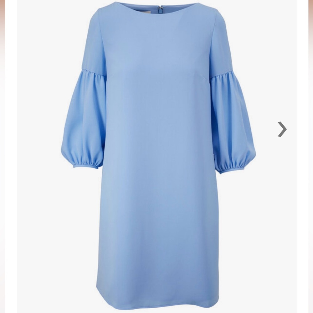 LAFAYETTE 148 NEW YORK Karlie Fresh Blue Lantern Sleeve Dress Size Small